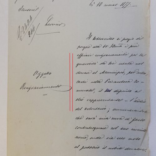 Lettera a Eugenio Sansoni