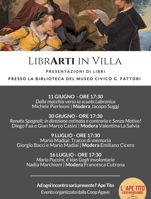 LibrArti: presentazioni di libri d’arte in Villa Mimbelli