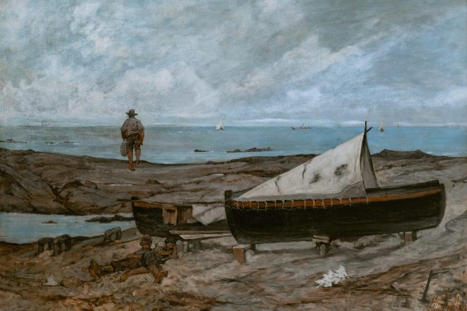 Preview of08_GiovanniFattori_SullaSpiaggia_1893_MuseoCivicoGiovanniFattori_Livorno
